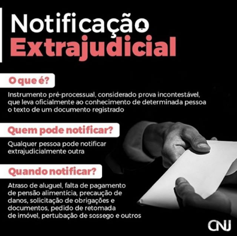 Notificação extrajudicial entrega de documentos